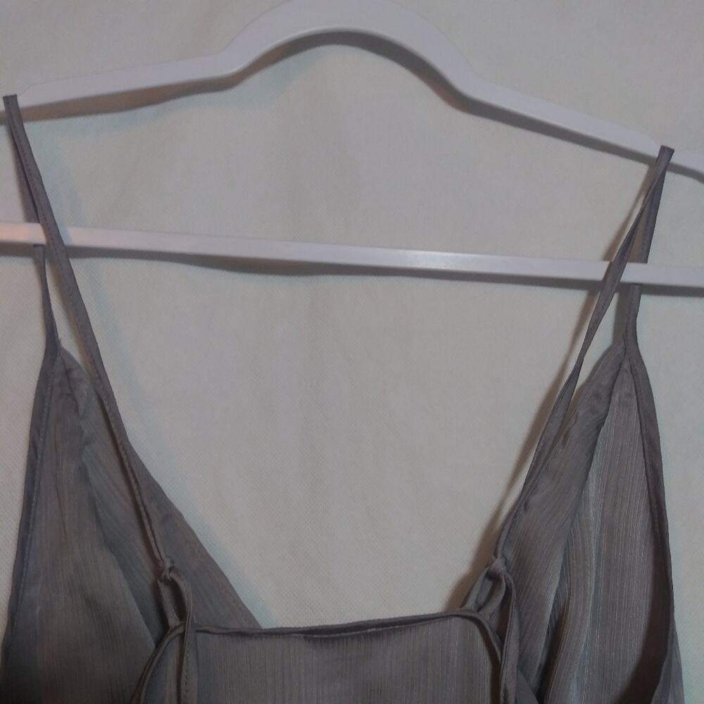 FREE PEOPLE Hang On Halter Slip Dress In Sterling Casual Festival Size M - Picture 12 of 14